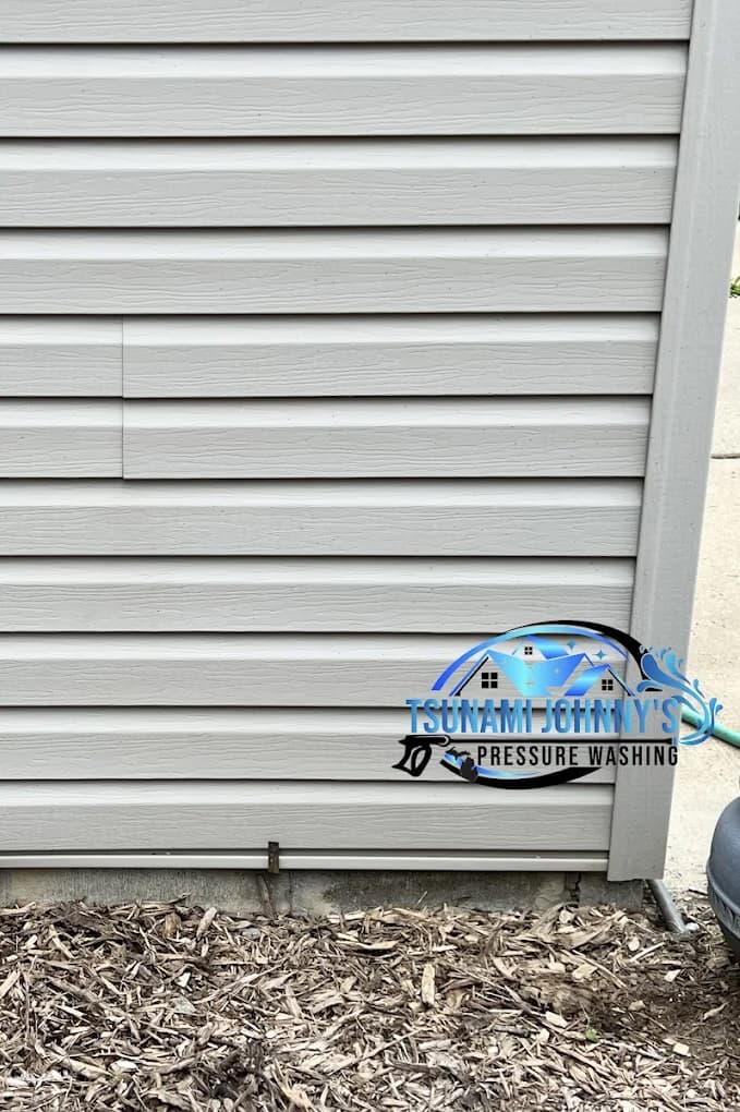 Soft wash siding after - Rochester Hills MI